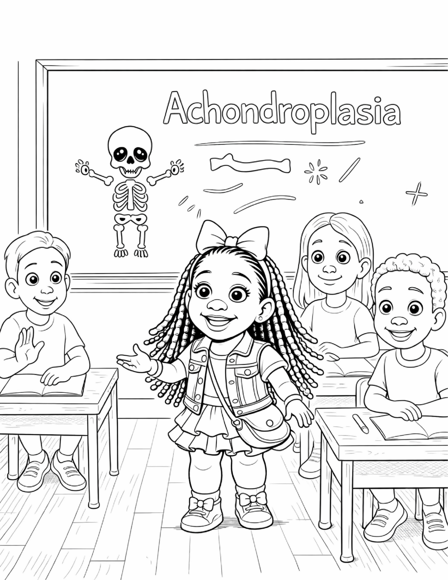 The Girl Next Door- A Story You can Color